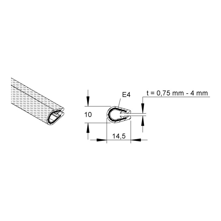 Niedax Bande de protection d'angle RKBA 10 E4