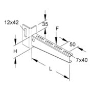 Niedax Bras de support KTU 100-3