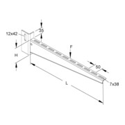 Niedax Bras de support KTU 500-4