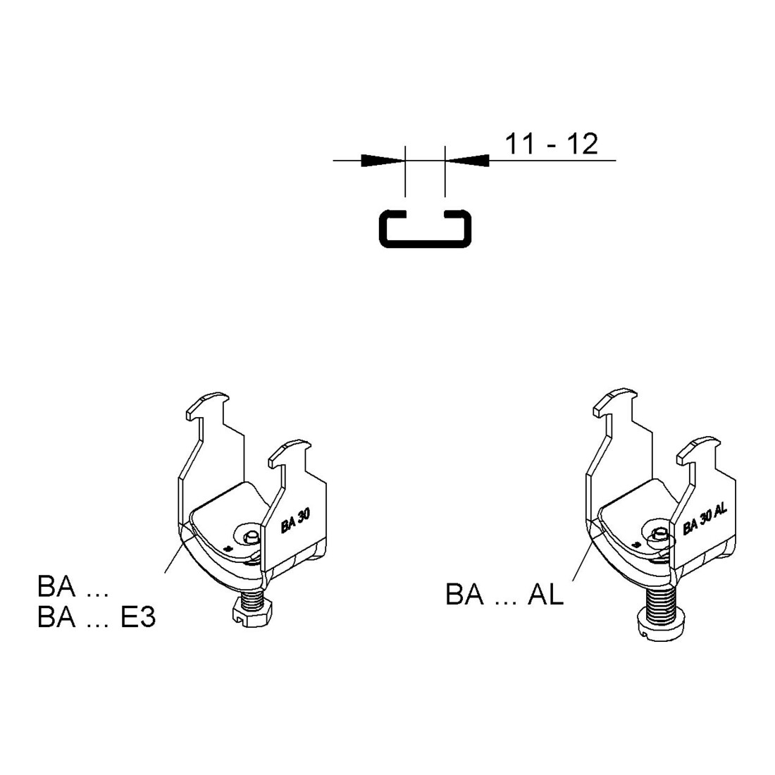 Niedax Bügelschelle BA 22