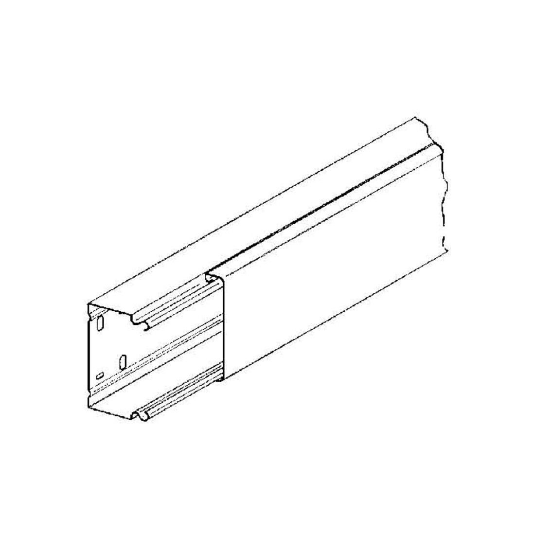 Niedax Canal rectangulaire LS partie inférieure + couvercle LLK 60.100 E3