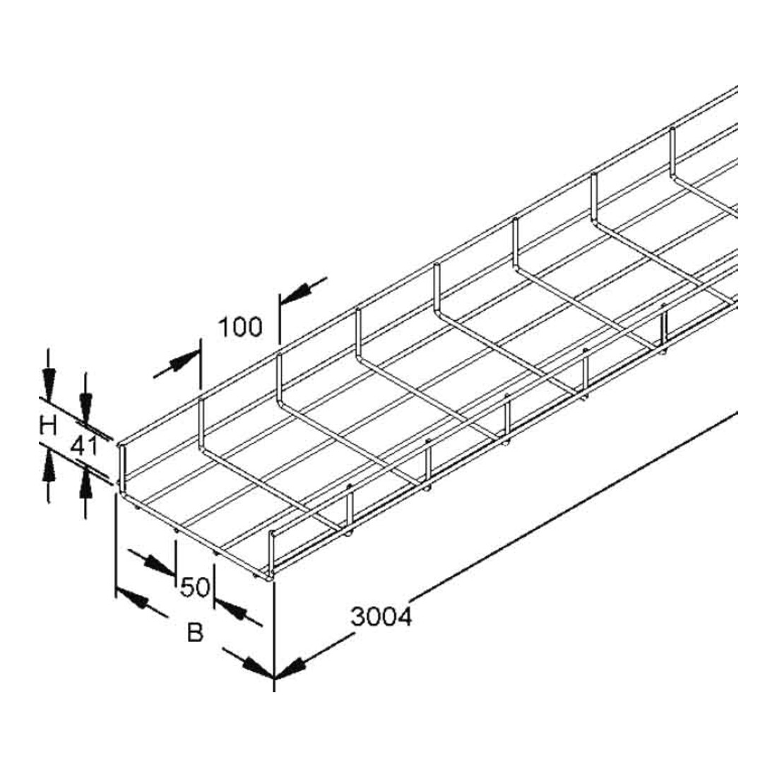 Niedax Chemin de câble à treillis GRS 60.100 E3