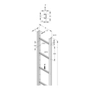 Niedax Chemin de câble STL 60.603/3-3