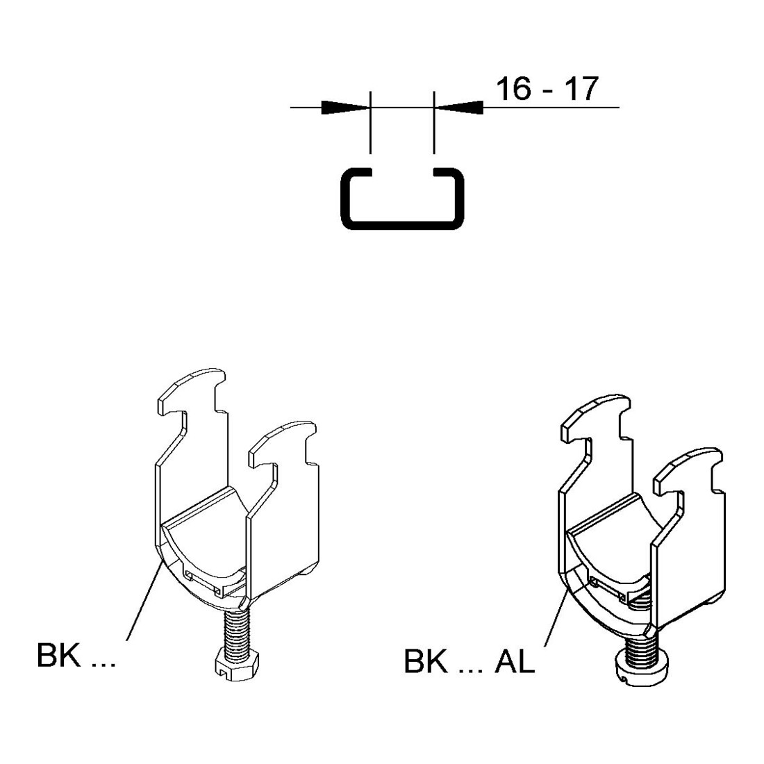 Niedax Collier à étrier BK 64