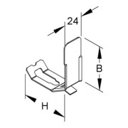 Niedax Collier de fixation de câble LHS 60.100 E2-4