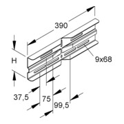 Niedax Connecteur d’angle WSWV 105.390-4