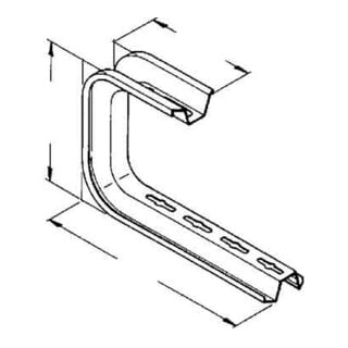 Niedax Console de support fixation plafond TKSU 200