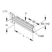 Niedax Console H=73mm, I=105mm KTUM 100-4
