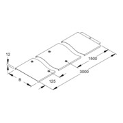 Niedax Couvercle de goulotte RDV 100 E3-3