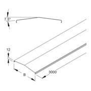 Niedax Couvercle pour goulotte à treillis MTCC 100/7.5 for-3