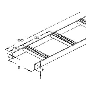 Niedax Échelle de câble pour navire KLMUL 40.300 F