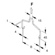 Niedax Einhängebügel REBA 50 DV-4