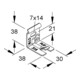 Niedax Fixation de console galvanisée GTWAB 50 S