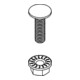 Niedax Flachrundkopfschraube L=20mm M6 FLM 6X20 G