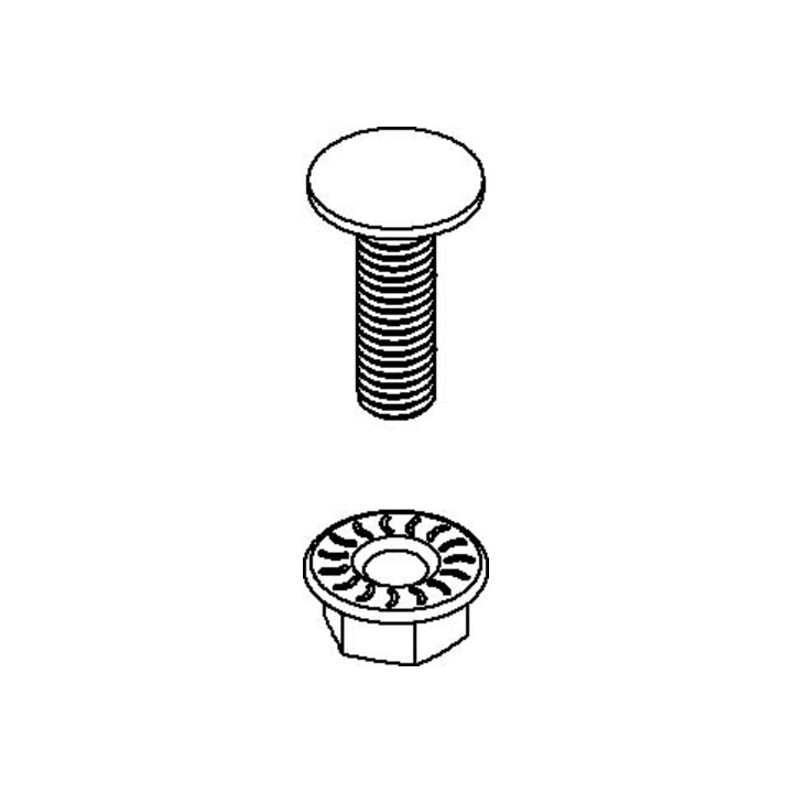 Niedax Flachrundkopfschraube L=20mm M6 FLM 6X20 G