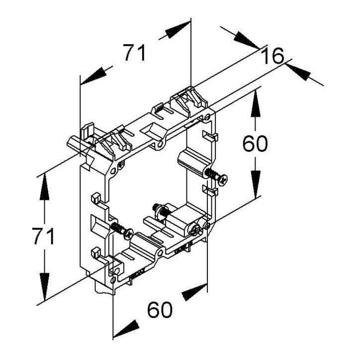 Niedax Geräteträger GDTR 15
