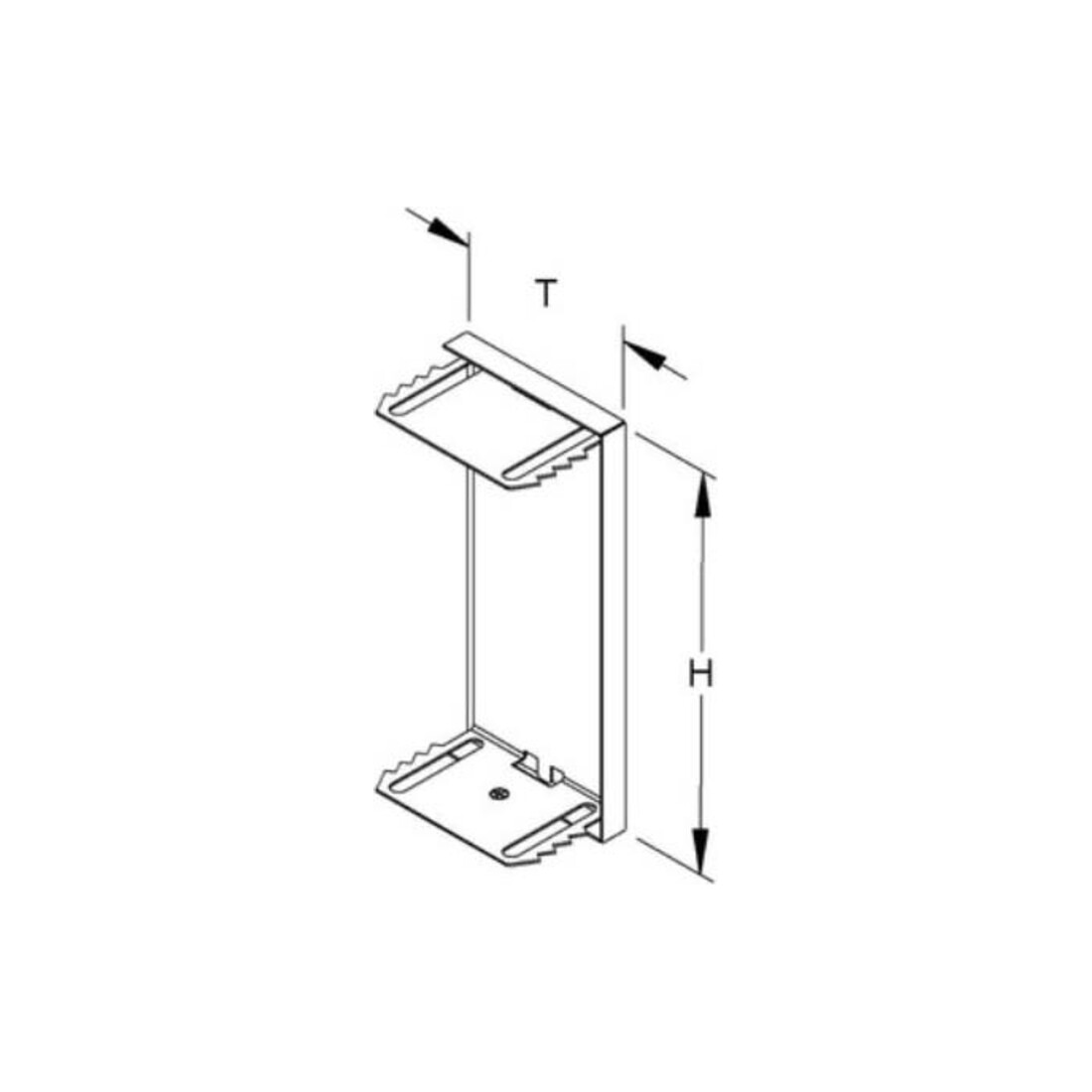Niedax GK-Endabschlussdeckel umgreifend 135x61mm GADU 133T60 R