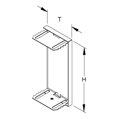 Niedax GK-Endabschlussdeckel umgreifend 135x61mm GADU 133T60 R