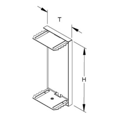 Niedax GK-Endabschlussdeckel umgreifend 135x80mm GADU 133T80 R