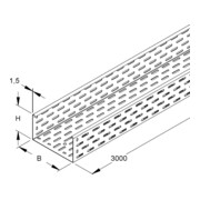 Niedax Goulotte avec connecteur RS 110.200-3