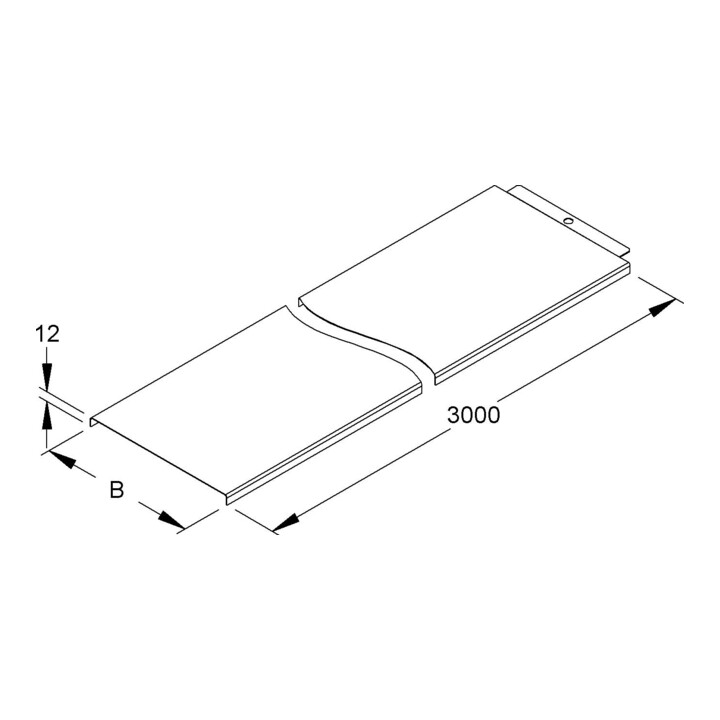 Niedax Kabelrinnendeckel RD 300