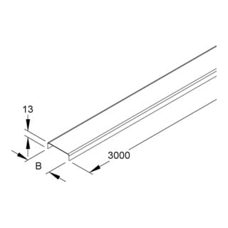 Niedax Kabelrinnendeckel RD 50