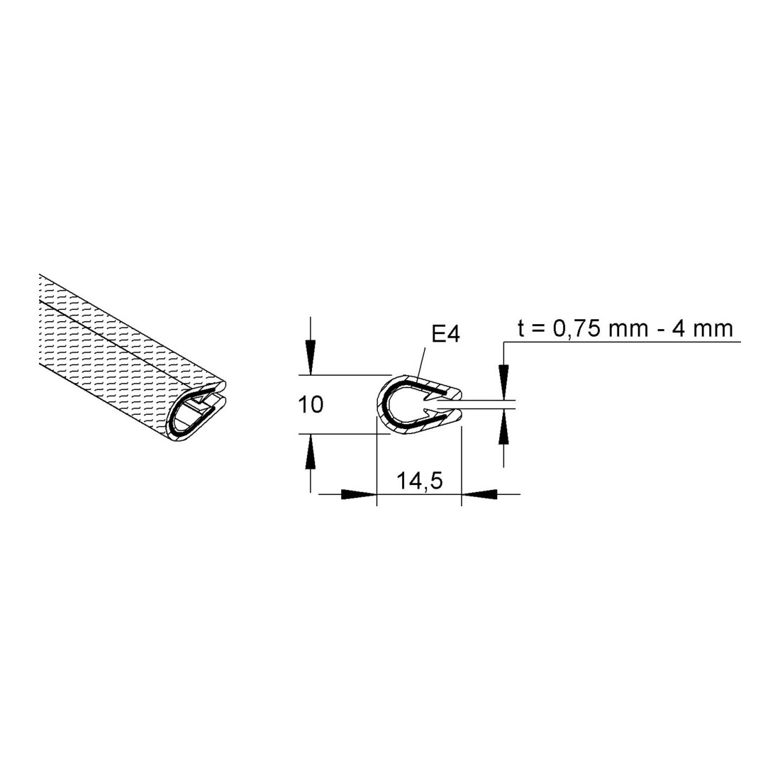 Niedax Kantenschutzband RKBA 10 E4