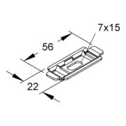 Niedax Plaque de fixation GRBP 6 E3-4