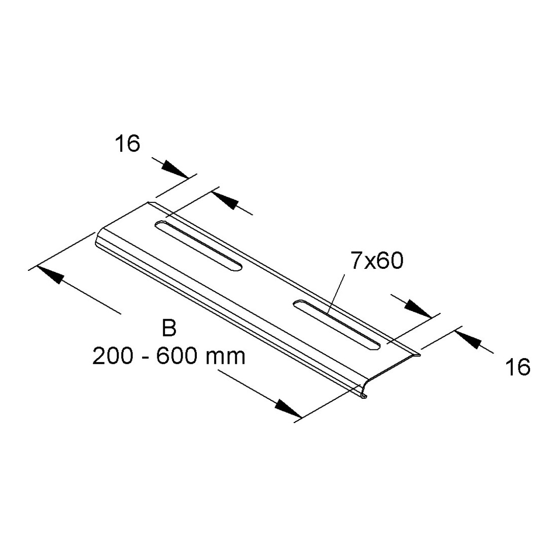 Niedax Plaque de protection d'angle RKB 400