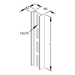 Niedax Profil I 80/3000 FL