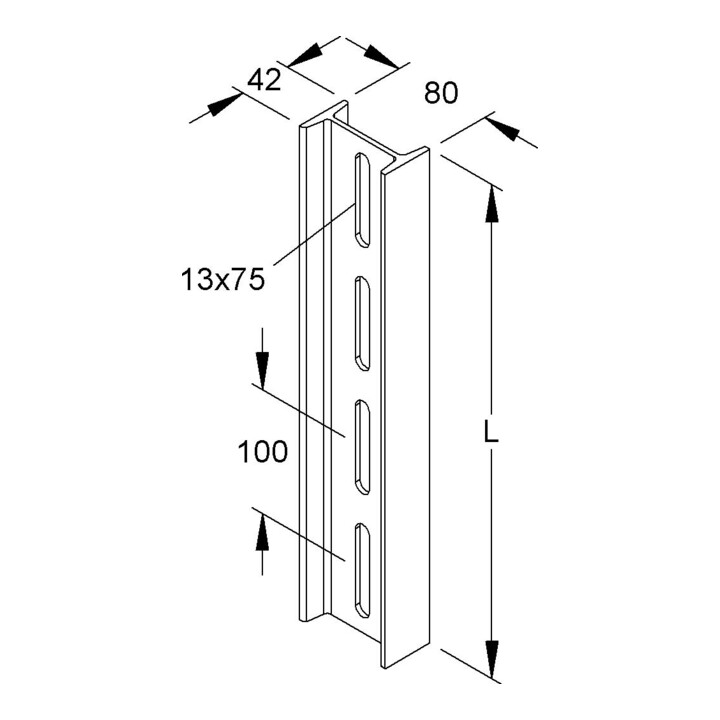 Niedax Profil I 80/3000 FL