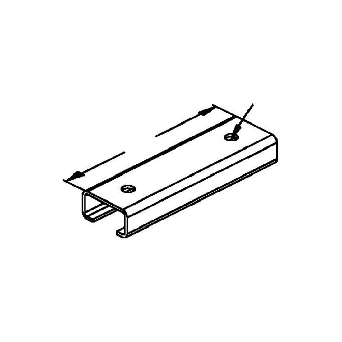 Niedax Rail d’ancrage 2970/200-2 SL