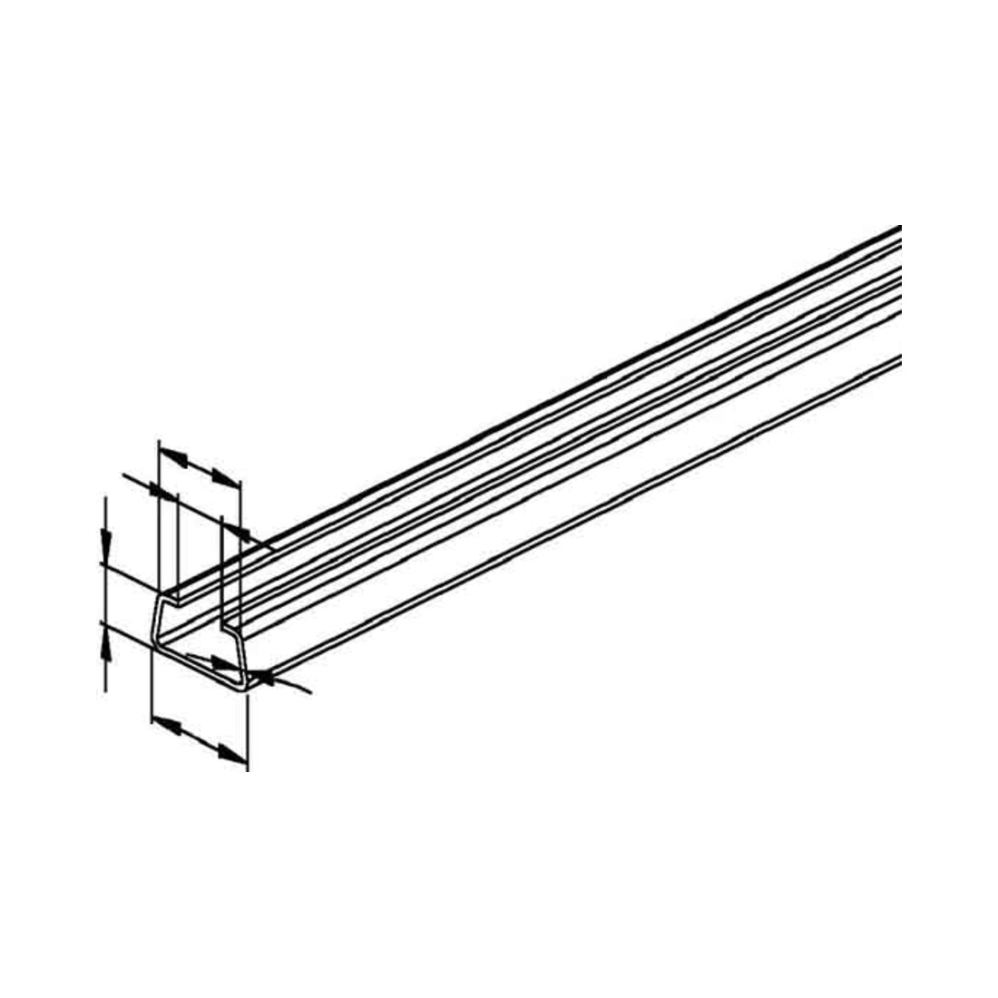 Niedax Rail d'ancrage 2980/2 FO