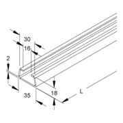 Niedax Rail d'ancrage 2980/2 SO-4