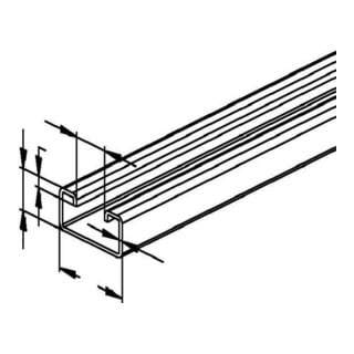 Niedax Rail d'ancrage 2986/2 FO