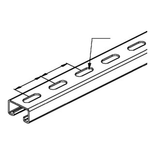Niedax Rail d’ancrage 2986/3 E3L