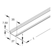 Niedax Rail de support 2933/2 SO-4