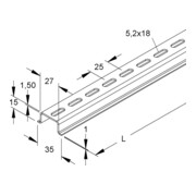 Niedax Rail porteuse 2934/2 GL-4
