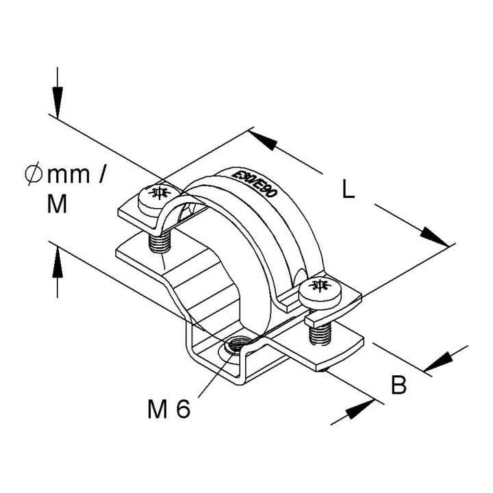 Niedax Rohrabstandsschelle 853 G