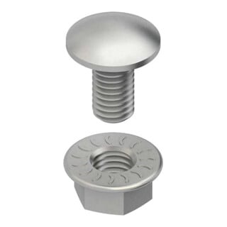 Niedax Schraube Flachrundkopf FLM 6X12