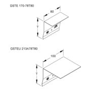 Niedax Stoßstellenverbinder GSTE 170-78T80-4