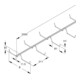 Niedax Support de plafond 50 × 200 × 2000 mm DT 50.200 DV