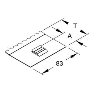 Niedax Support de profilé TPH 60