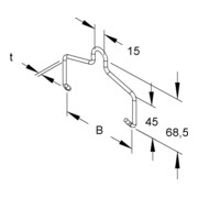 Niedax Support suspendu REBA 50 DV-1