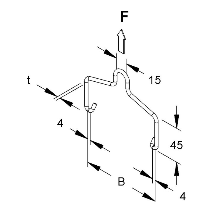 Niedax Support suspendu REBA 50 DV