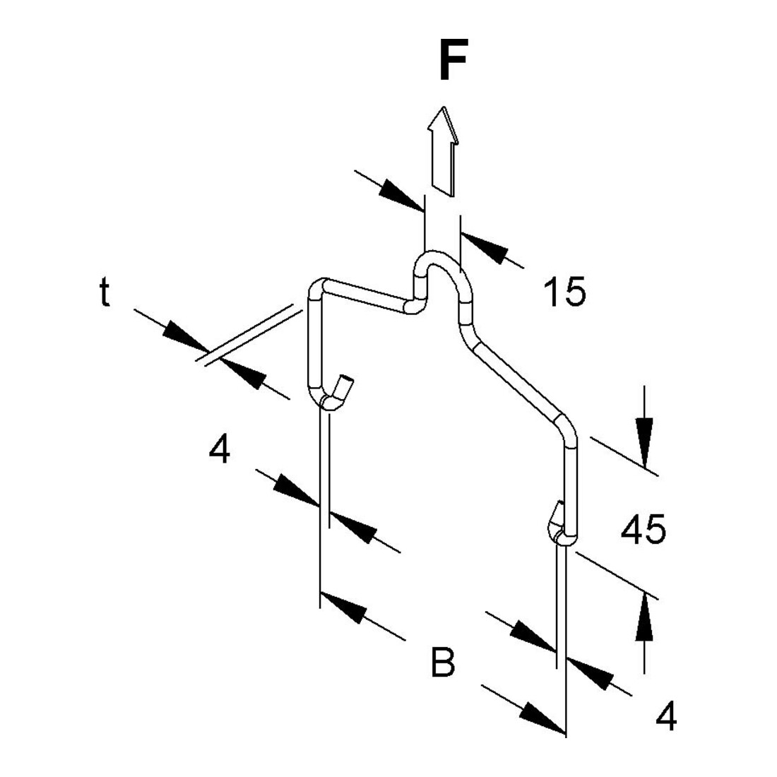 Niedax Support suspendu REBA 50 DV