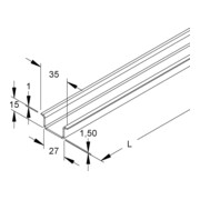 Niedax Tragschiene 2934/2 GO-4