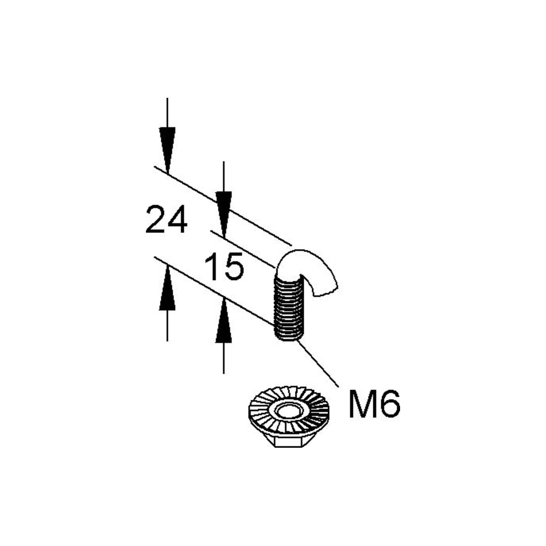 Niedax Vis à crochet GRSM 6 E3