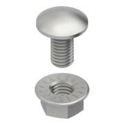 Niedax Vis à tête plate ronde L=20mm M6 FLM 6X20 G-1