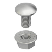 Niedax Vis à tête plate ronde L=20mm M6 FLM 6X20 G-3